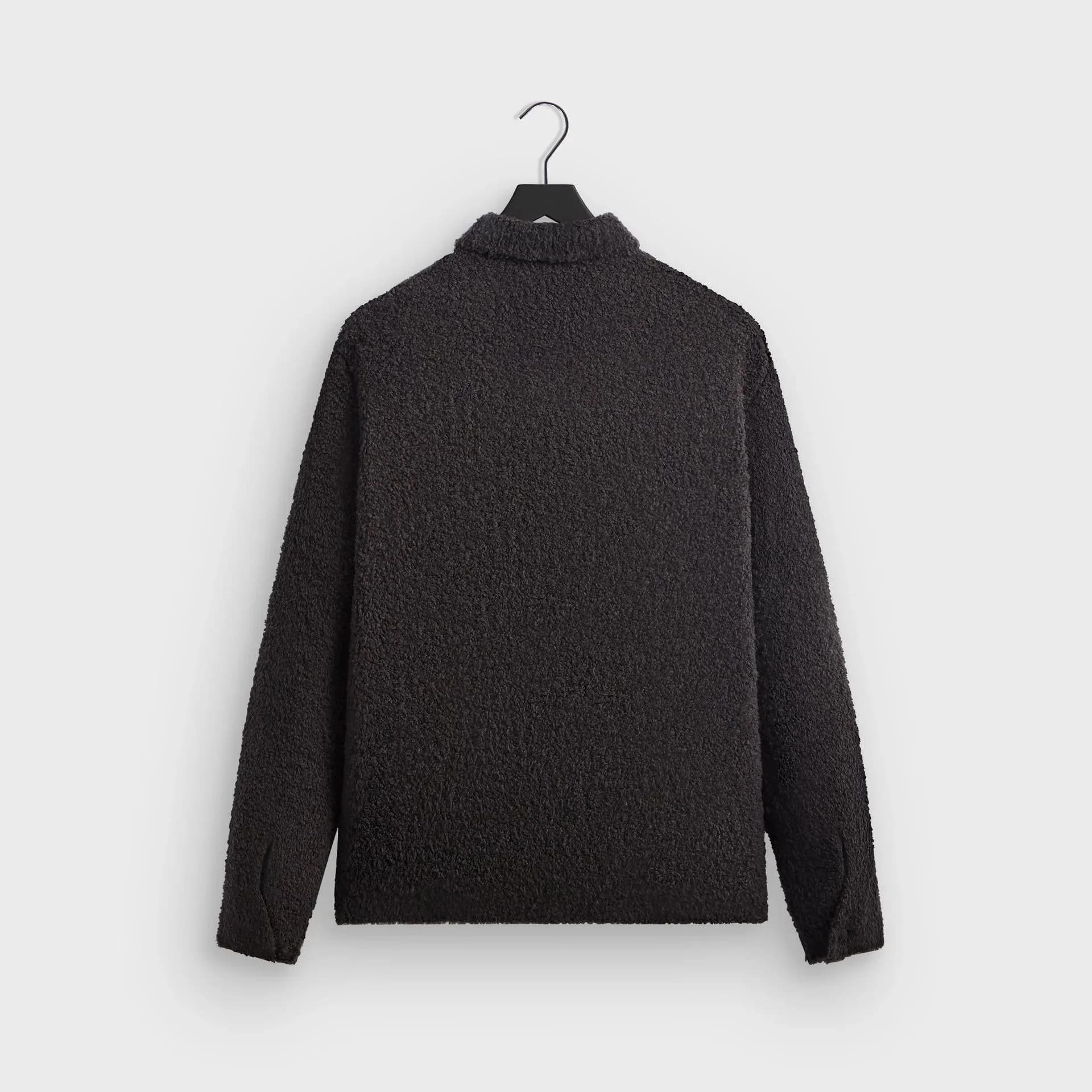 Men's Black Boucle Knit Jacket — view 2