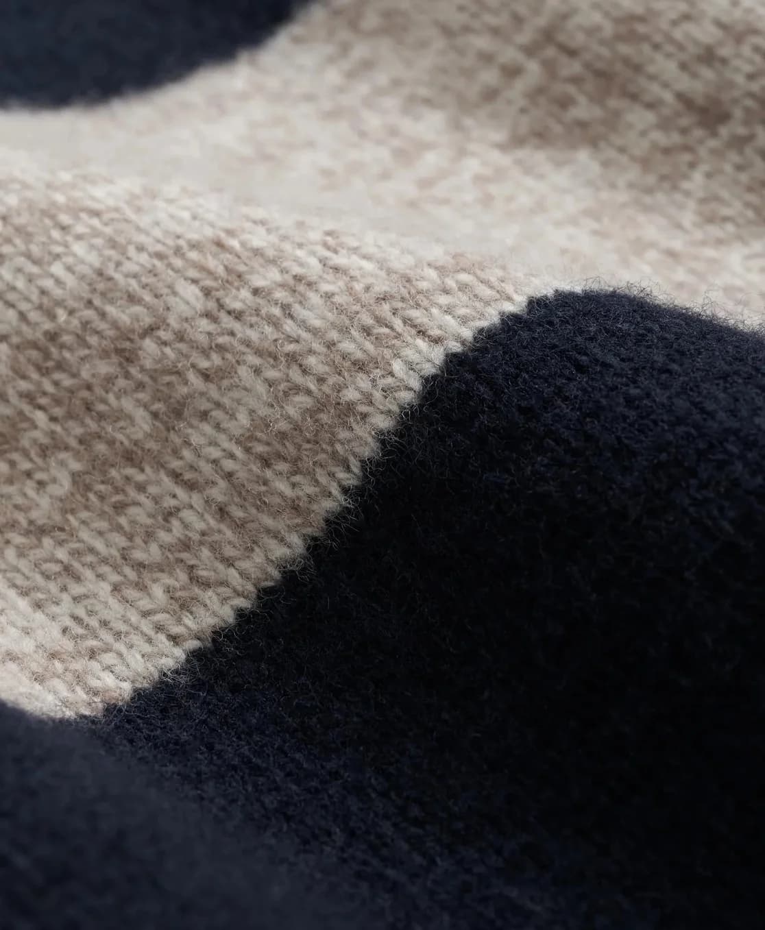 Men's Block Stripe Brushed Wool Crew Sweater — view 5