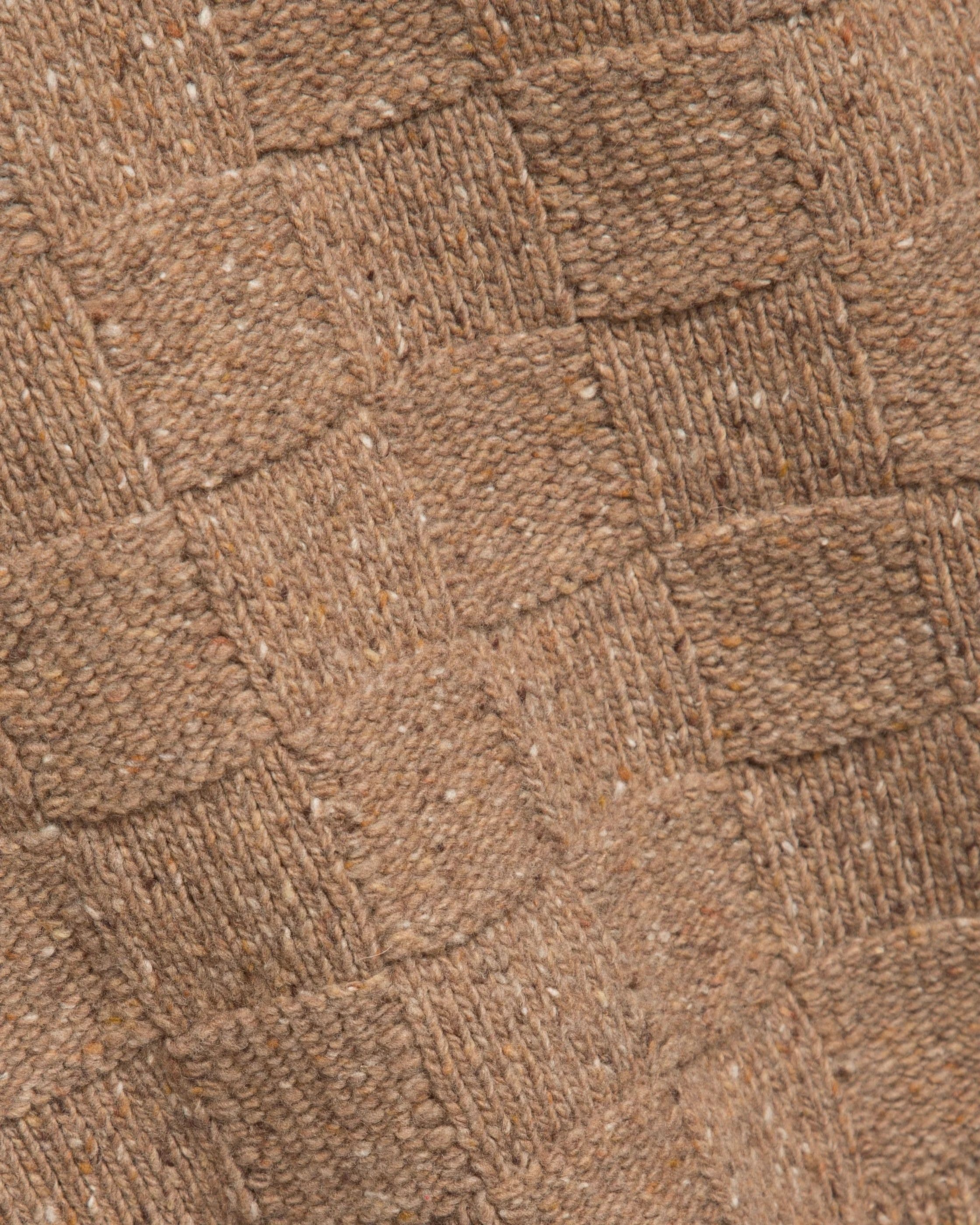 Men's Camel Brown Textured Button Jacket — view 4
