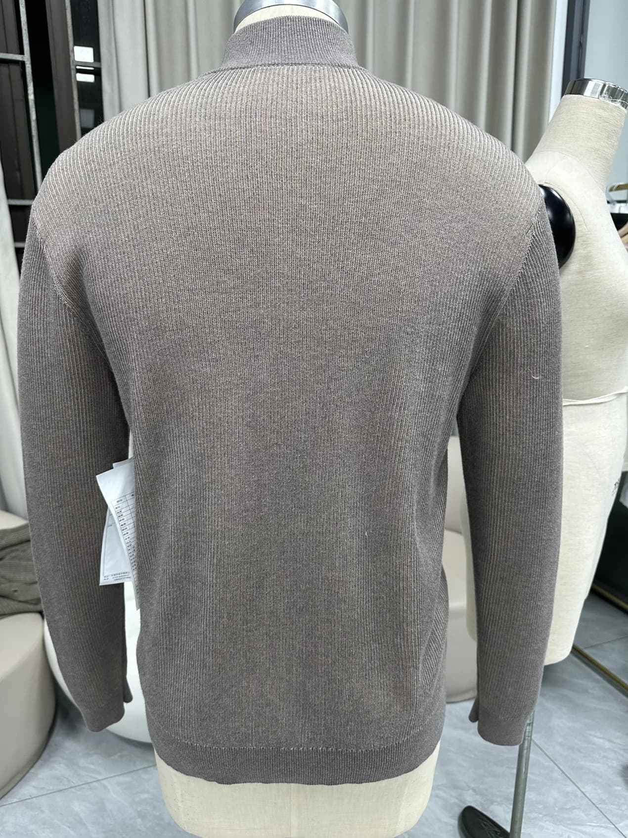 Men's Cotton Cashmere Full Zip Cardigan — view 5