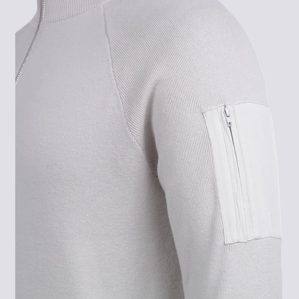 Men's Cotton Full Zip Knit Jacket — view 3