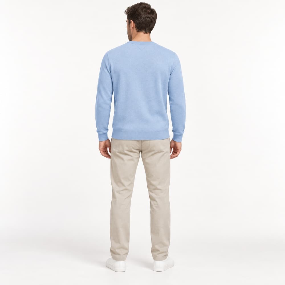 Men's Multicolour Crew Neck Knit Vest — view 2