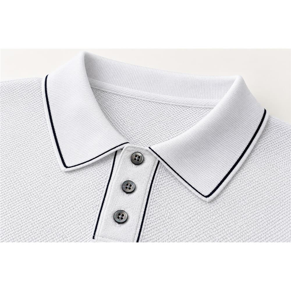 Men's Multicolour Short-Sleeve Knit Polo — view 5