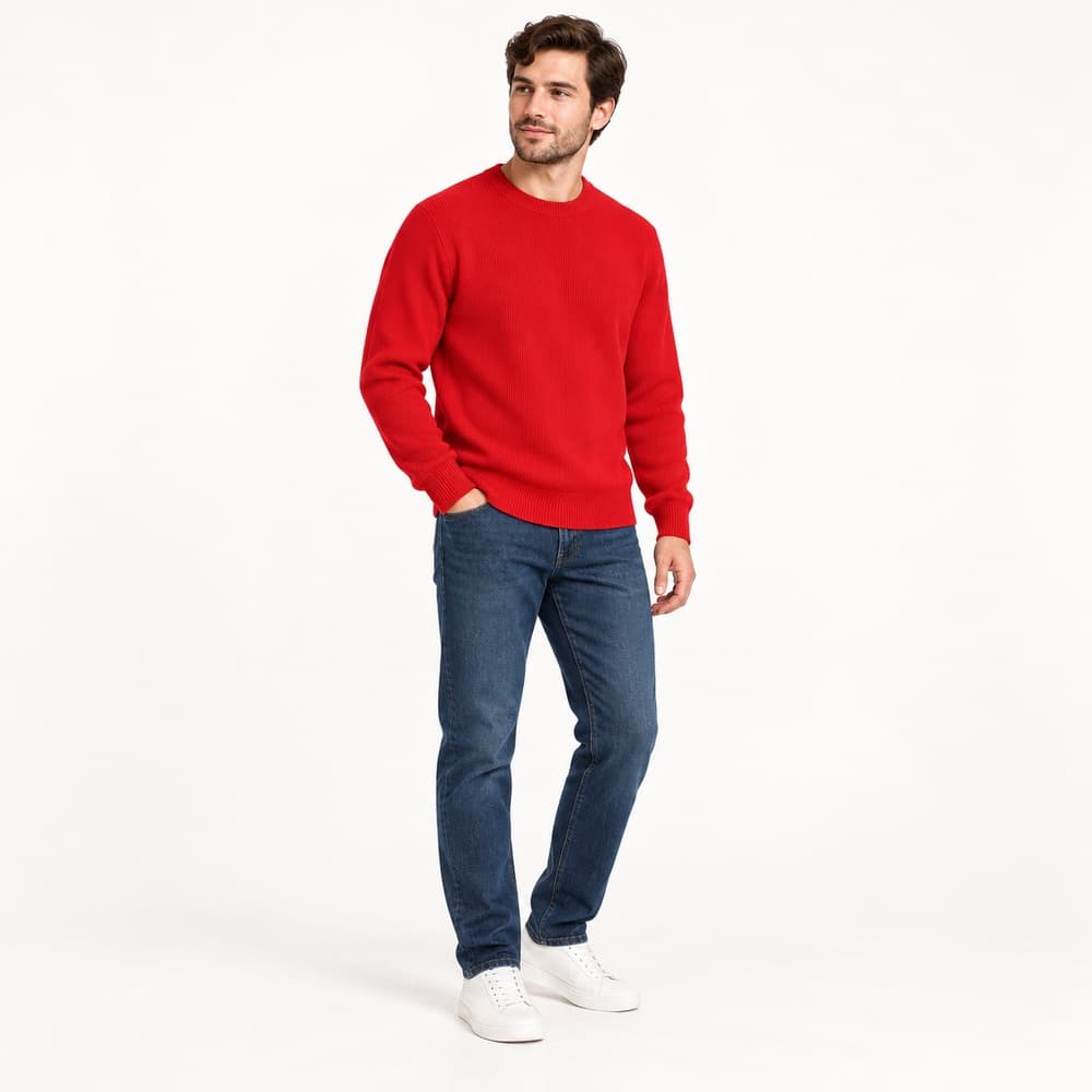Men's Multicolour Turtleneck Sweater — view 6