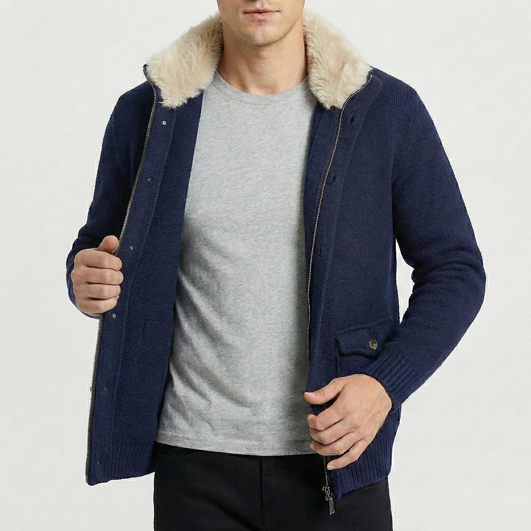 Men's Premium Wool Outdoor Cardigan