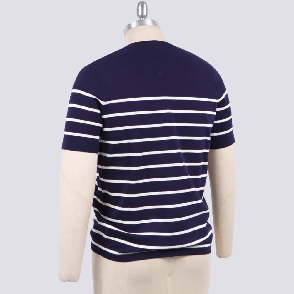 Men's Solid Casual Knit T Viscose Blend Short Sleeve Crew Neck — view 3