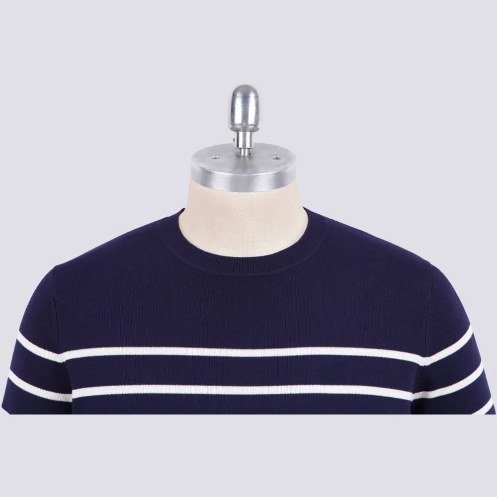 Men's Solid Casual Knit T Viscose Blend Short Sleeve Crew Neck — view 4