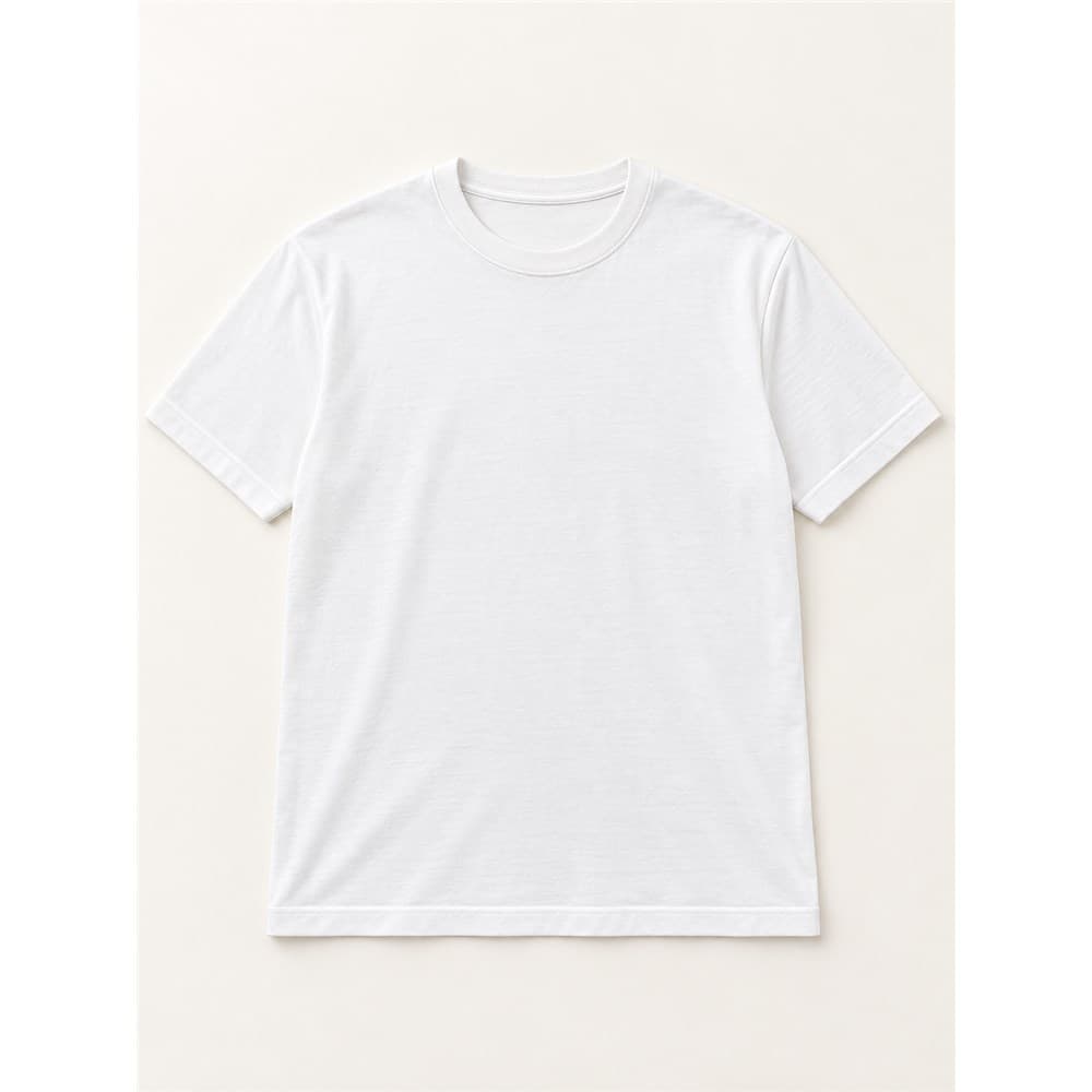 Men's White Short-Sleeve Crew Neck Knit Top — view 4
