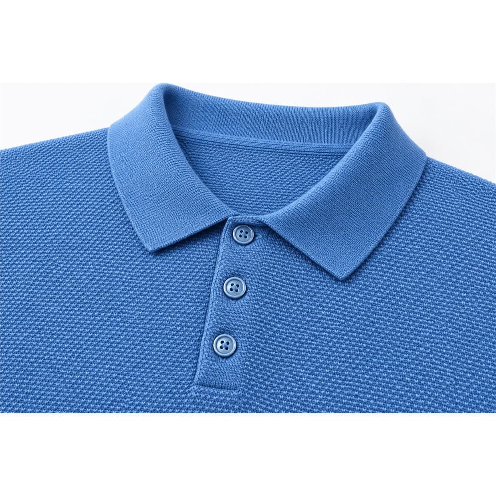 Men's Long-Sleeve Knit Polo — view 9