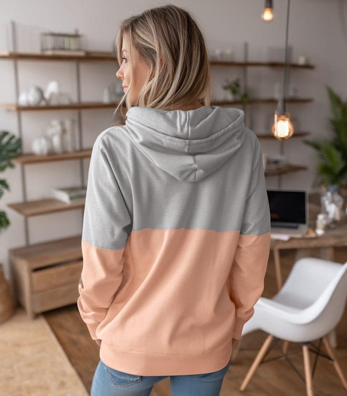 Maternity Colorblock Nursing Hoodie — view 3