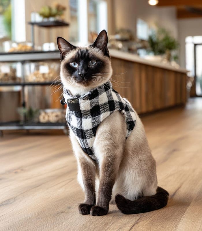 Pet Plaid Cat Sweater