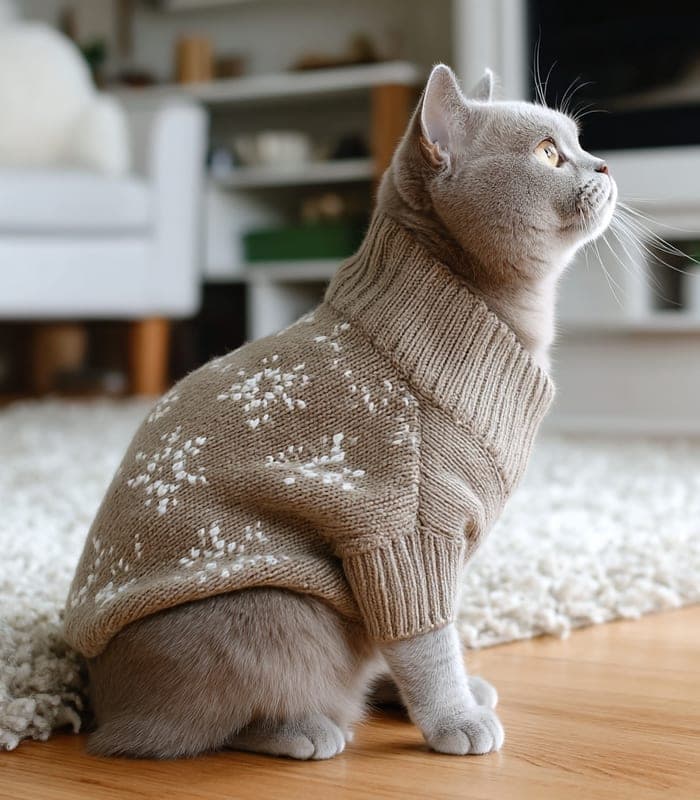 Pet Winter Knit Sweater — view 2