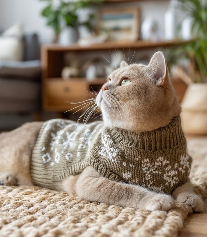 Pet Winter Knit Sweater — view 4