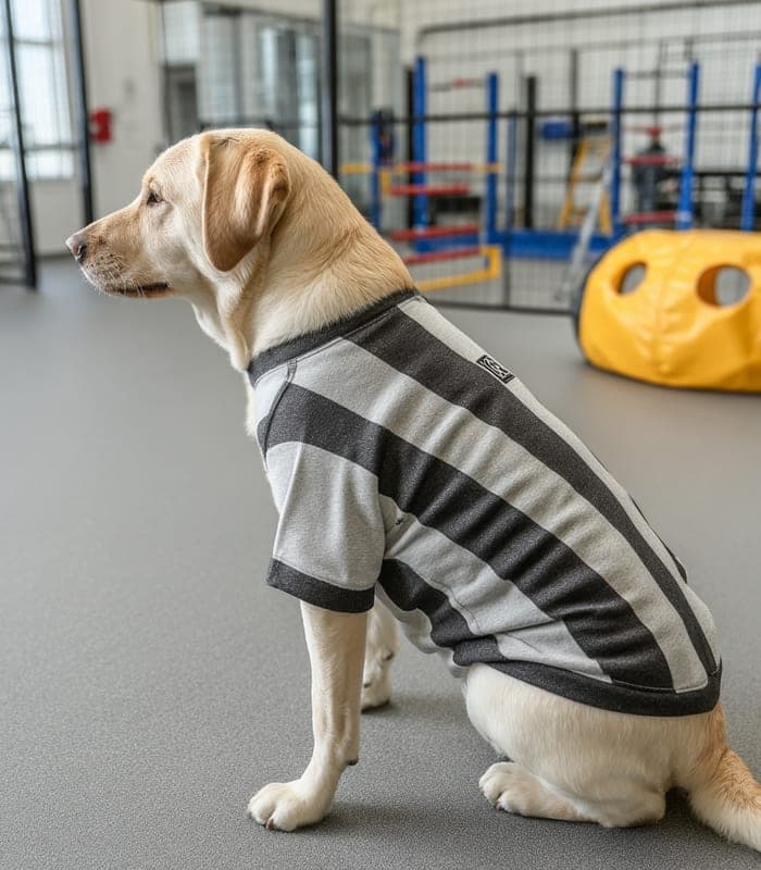 Pet Sporty Striped Performance Sweater — view 3