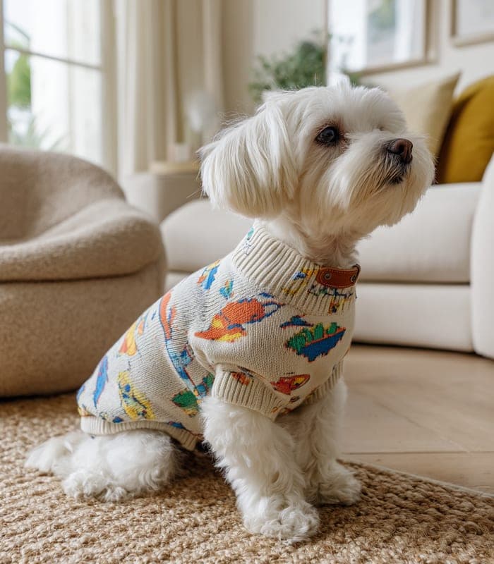 Pet Cute Cartoon Jacquard Sweater — view 4