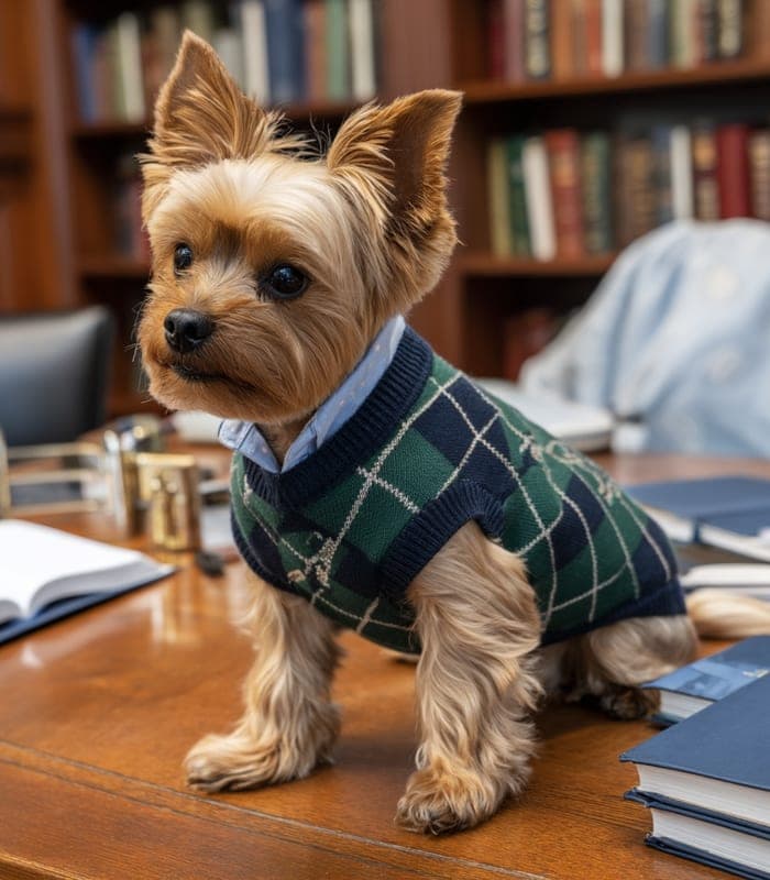Pet Preppy Chic Argyle Sweater — view 2
