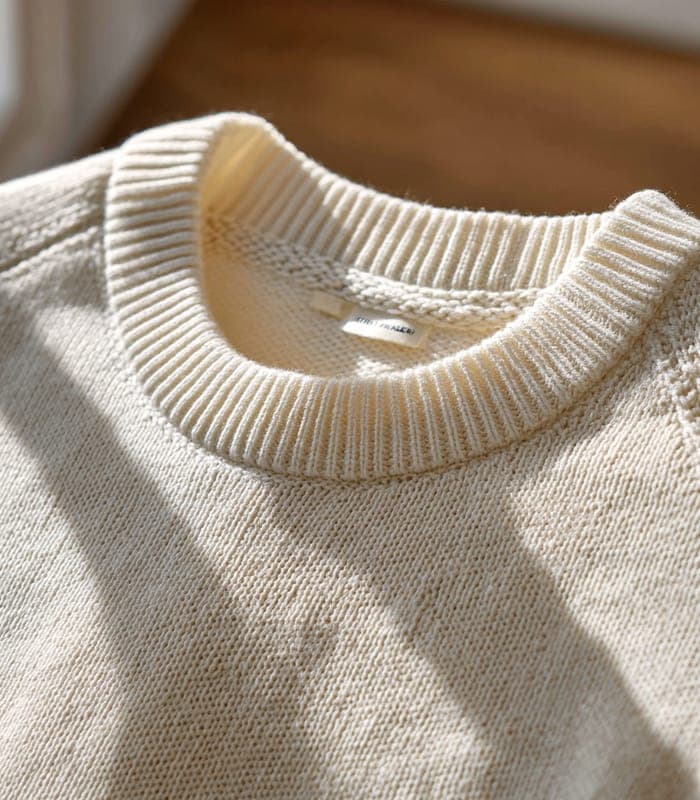 Women's Organic Cotton Relaxed Fit Crew Neck Sweater — view 5