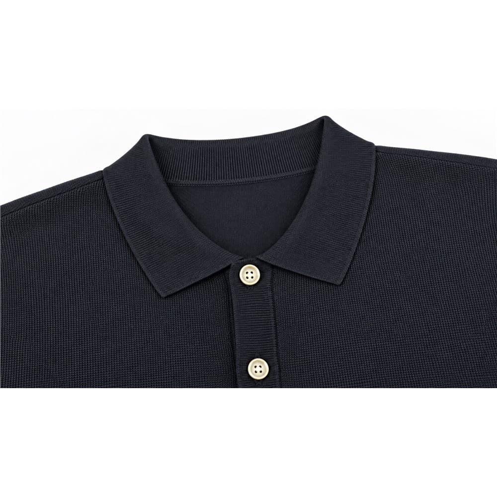 Women's Navy V-Neck Knit Cardigan — view 5