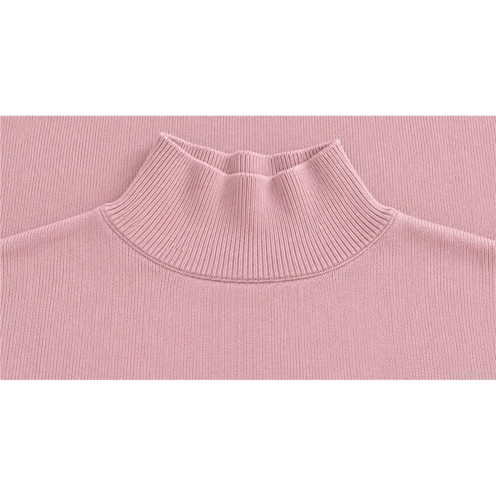 Women's Pink Crew Neck Sweater — view 5