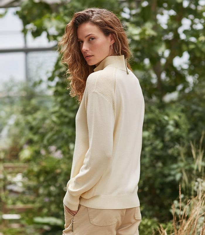 Women's Minimalist Luxe Half-Zip Sweater — view 2