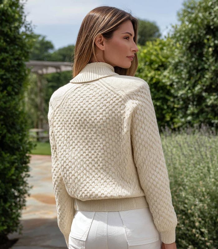 Women's Minimalist Luxe Half-Zip Sweater — view 3