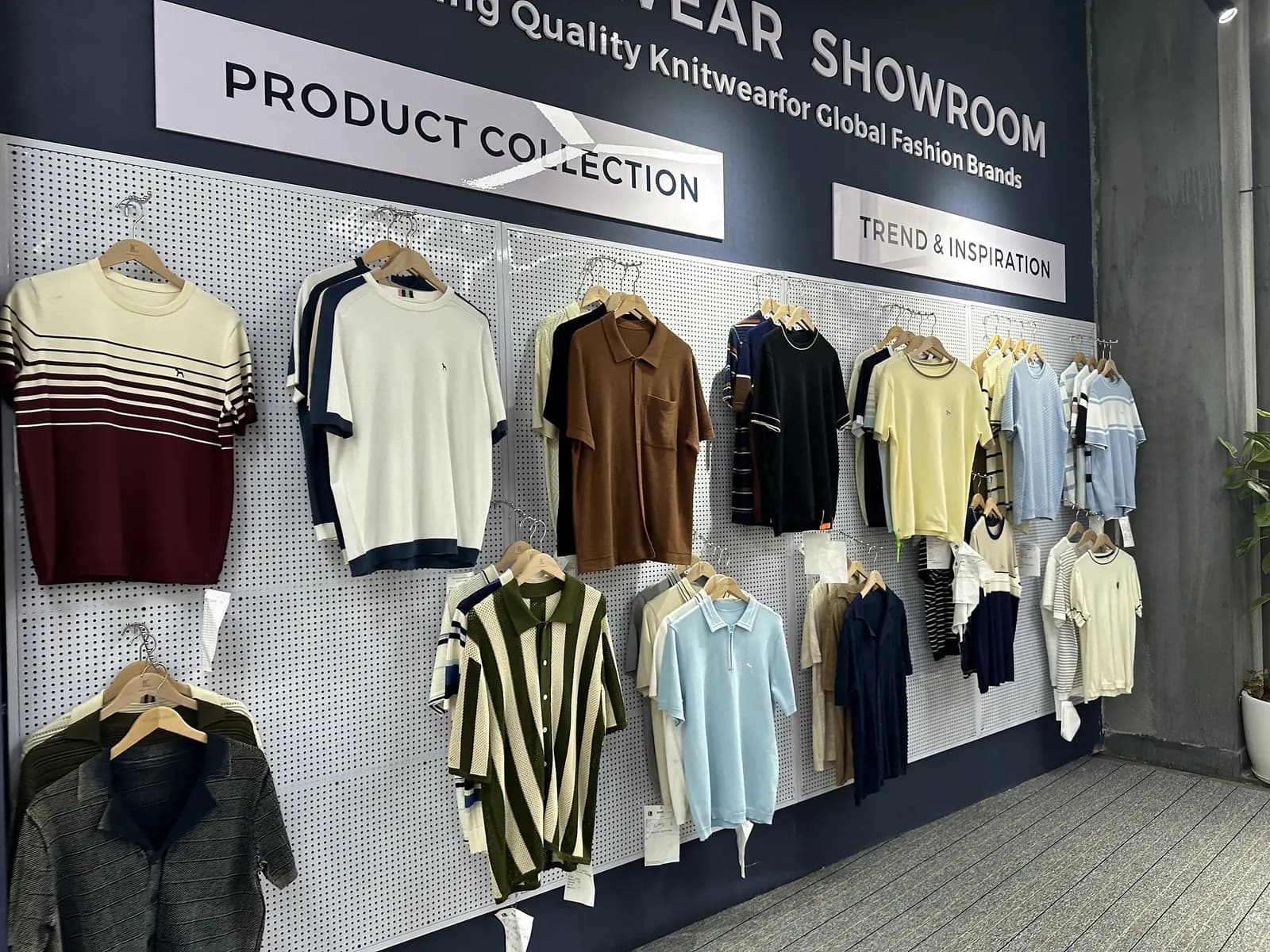 Sample room where knitwear prototypes are developed