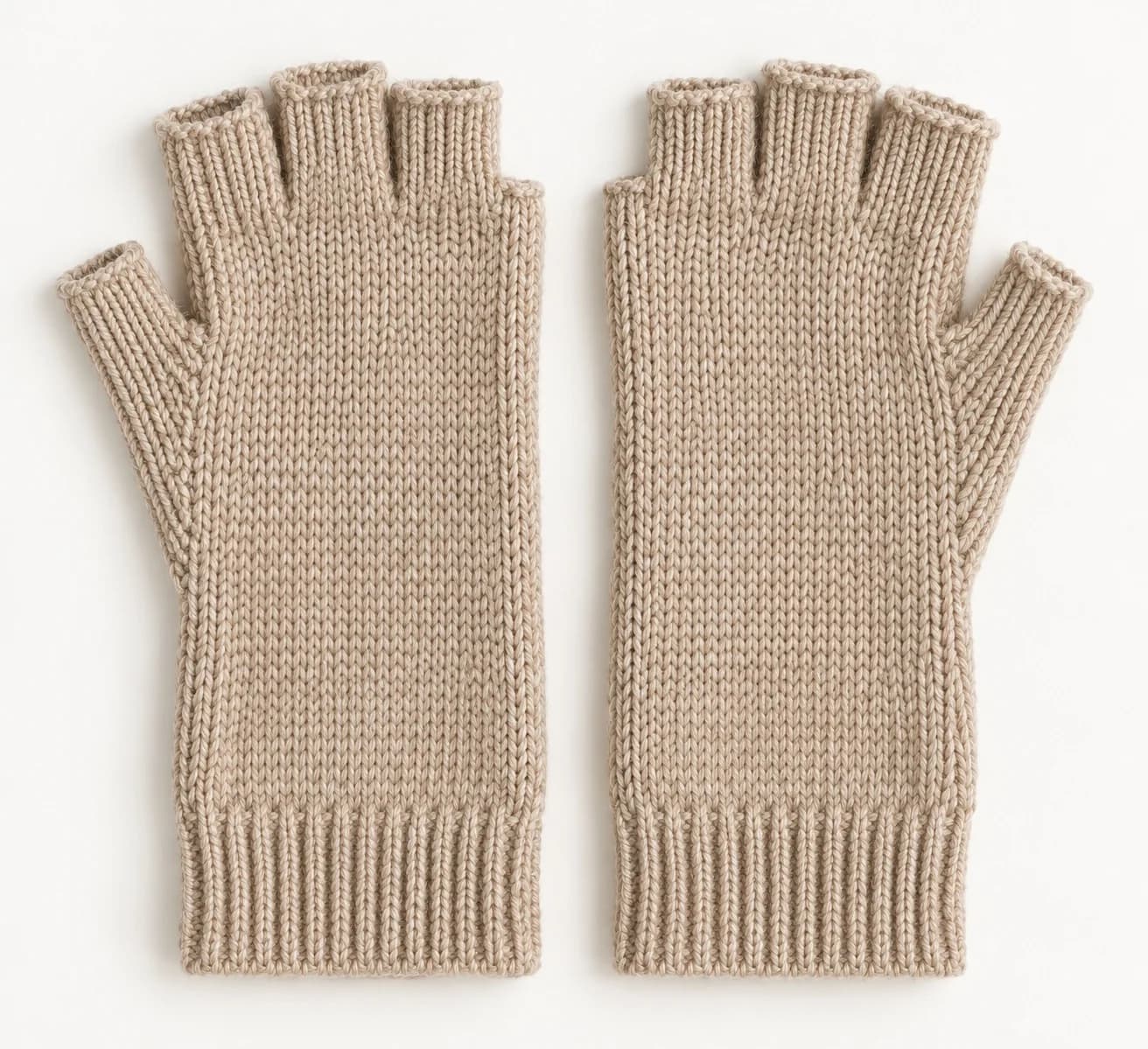 Cable-Knit Fingerless Gloves and Wrist Warmers - back reference (AI development concept)