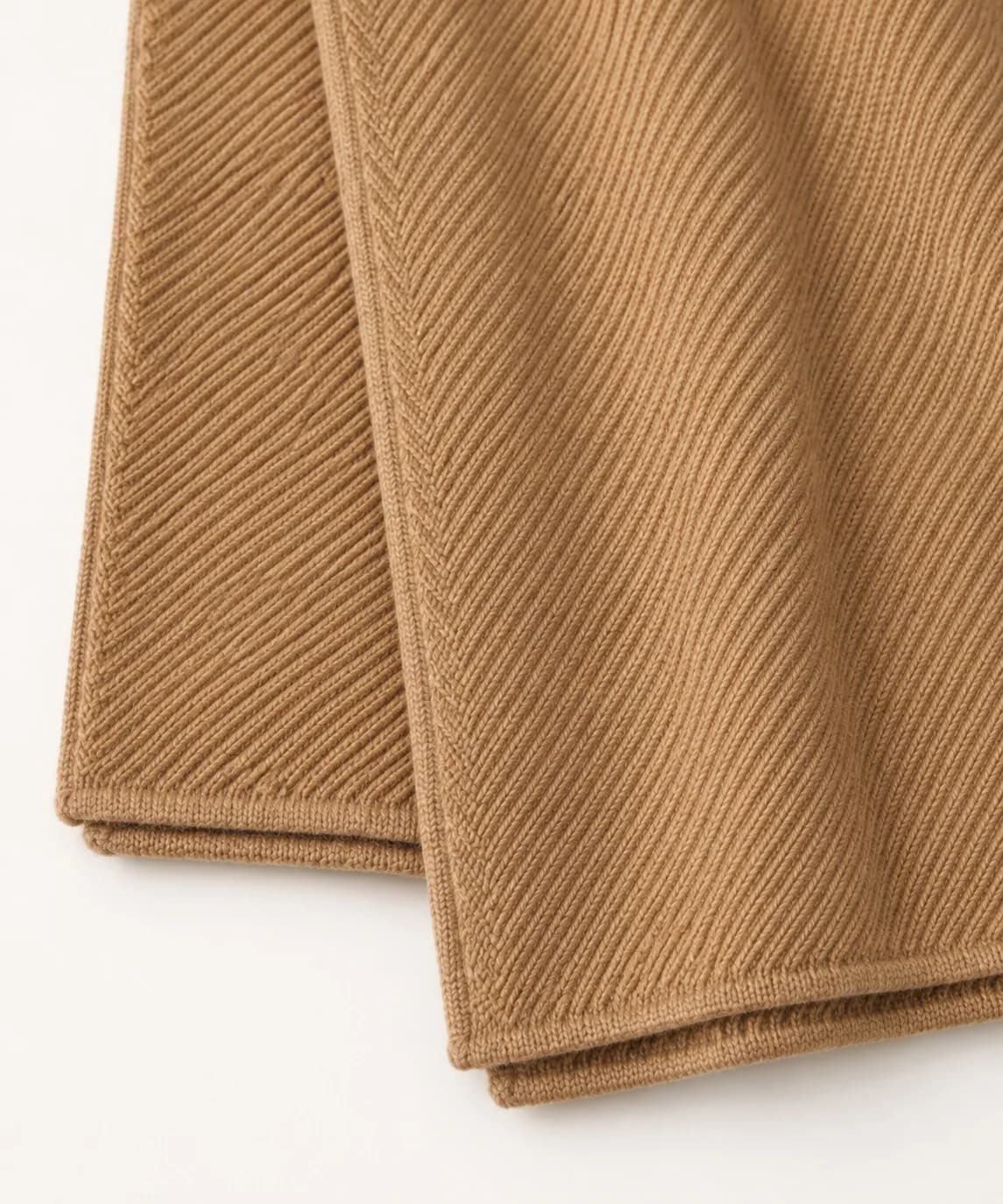 Oversized Wool-Blend Knit Wrap - trim reference (AI development concept)