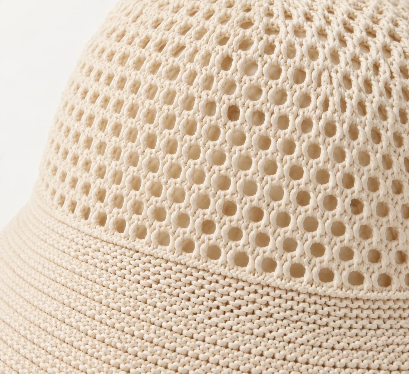 Summer Openwork Knit Bucket Hat - texture reference (AI development concept)