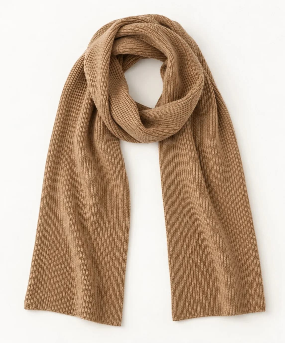 Fine-Gauge Merino Gift Scarf - front reference (AI development concept)