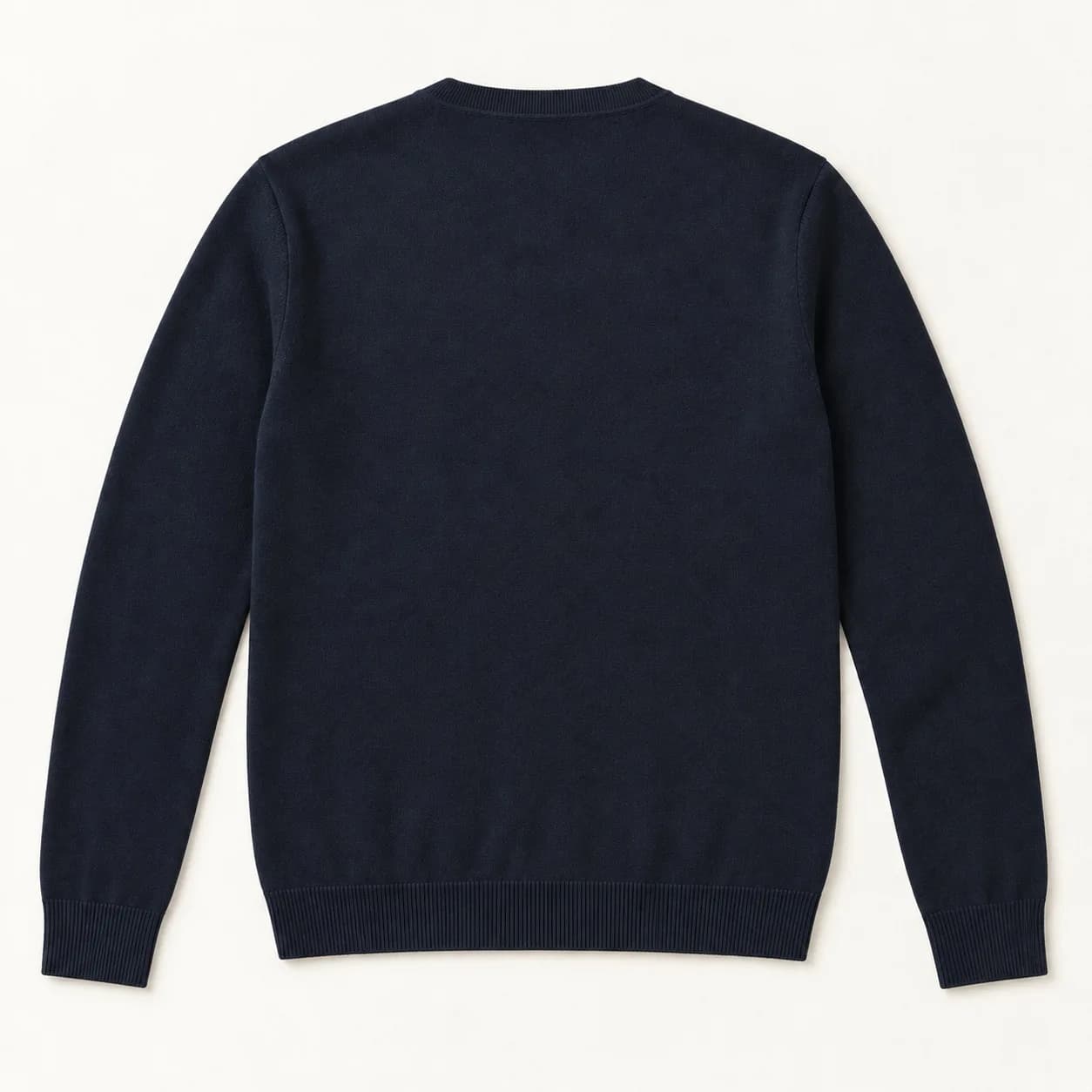 Men's Fine Merino V-Neck Cardigan - back reference (AI development concept)