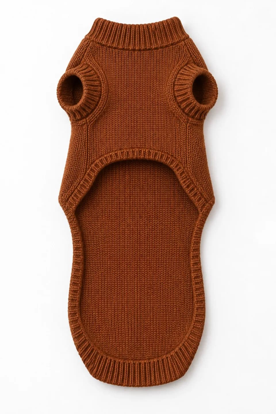 Dachshund Long-Back Knit Sweater Development - back reference (AI development concept)