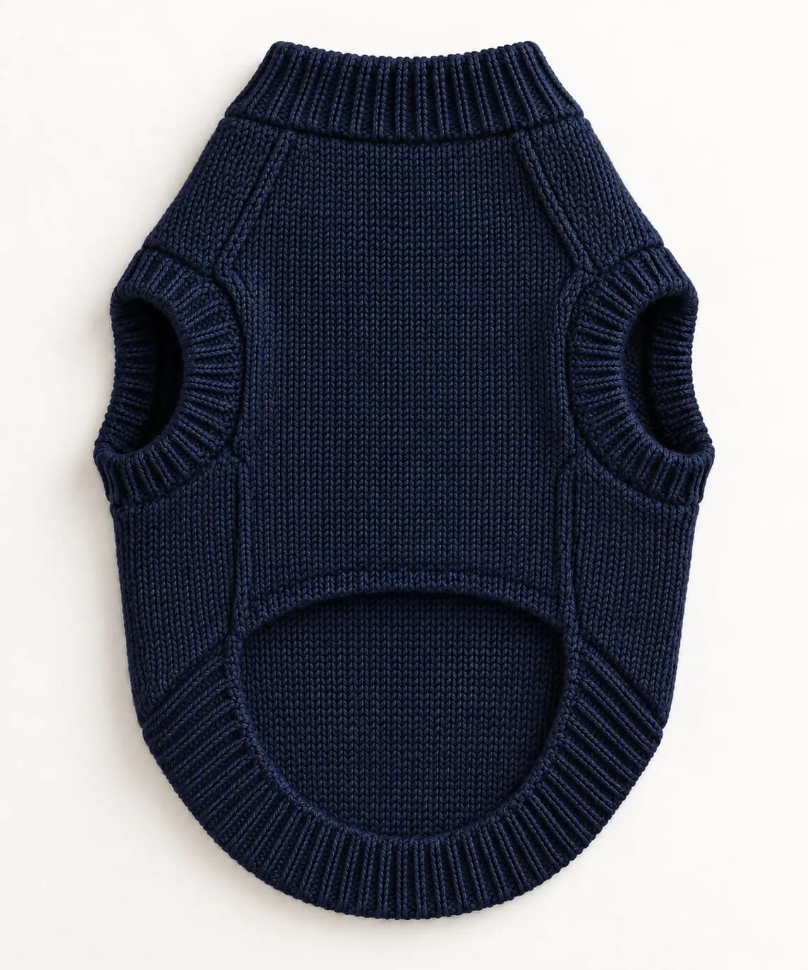 Private-Label Dog Logo Jacquard Sweater - back reference (AI development concept)