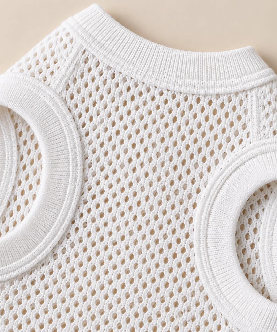 Cotton Mesh-Knit Dog Tee - texture reference (AI development concept)