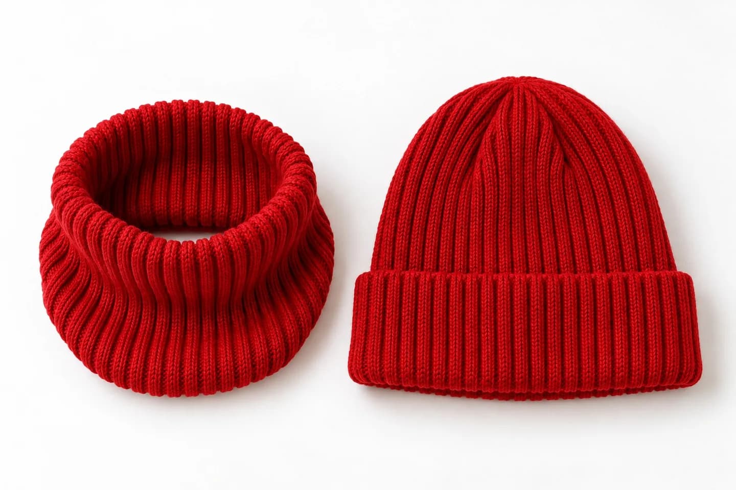 Dog Snood and Matching Owner Beanie Set - trim reference (AI development concept)