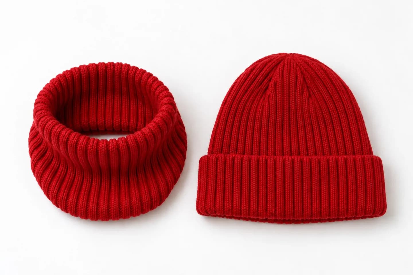 Dog Snood and Matching Owner Beanie Set - back reference (AI development concept)