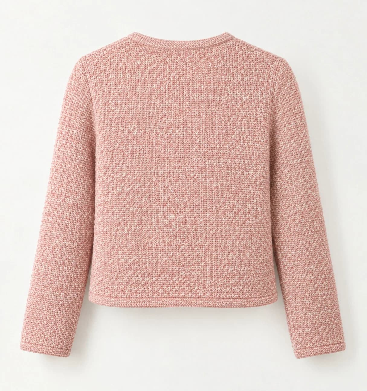 Women's Tonal Tweed-Effect Knit Cardigan - back reference (AI development concept)
