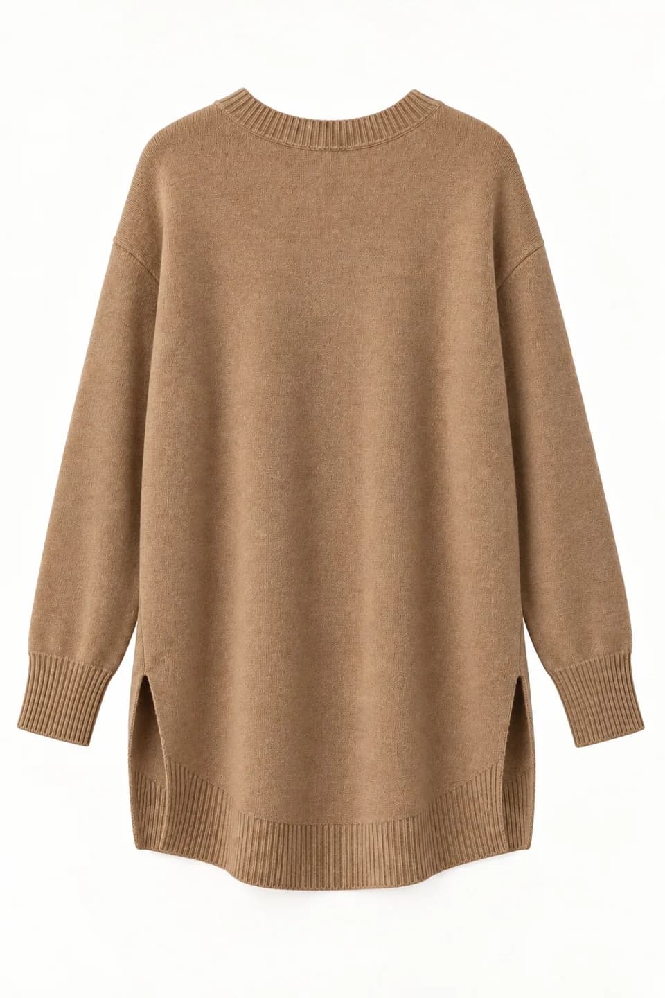Women's High-Low Hem Longline Sweater - back reference (AI development concept)
