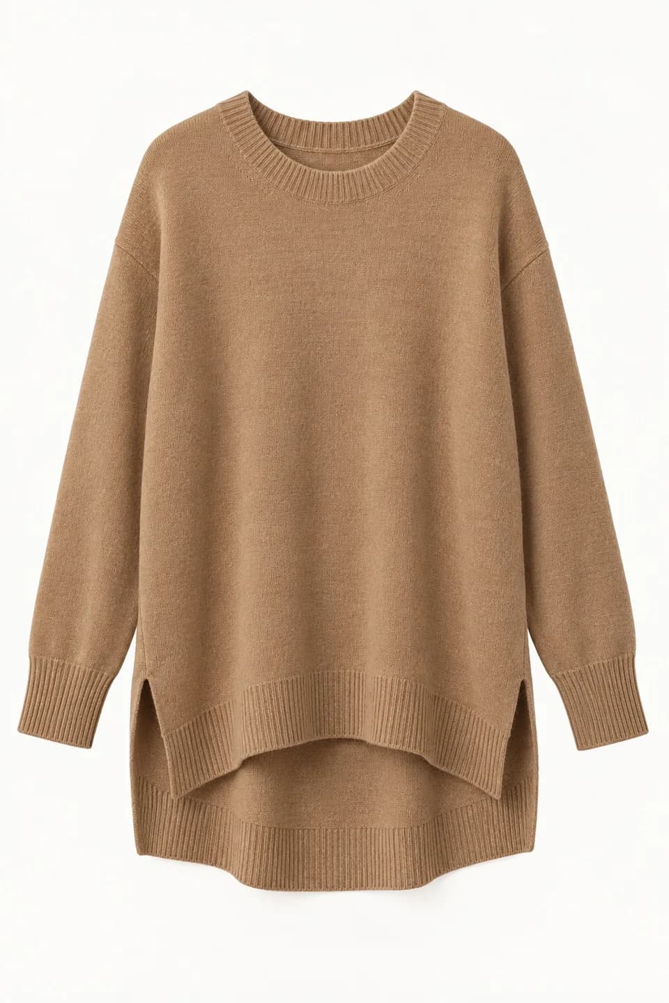 Women's High-Low Hem Longline Sweater - front reference (AI development concept)