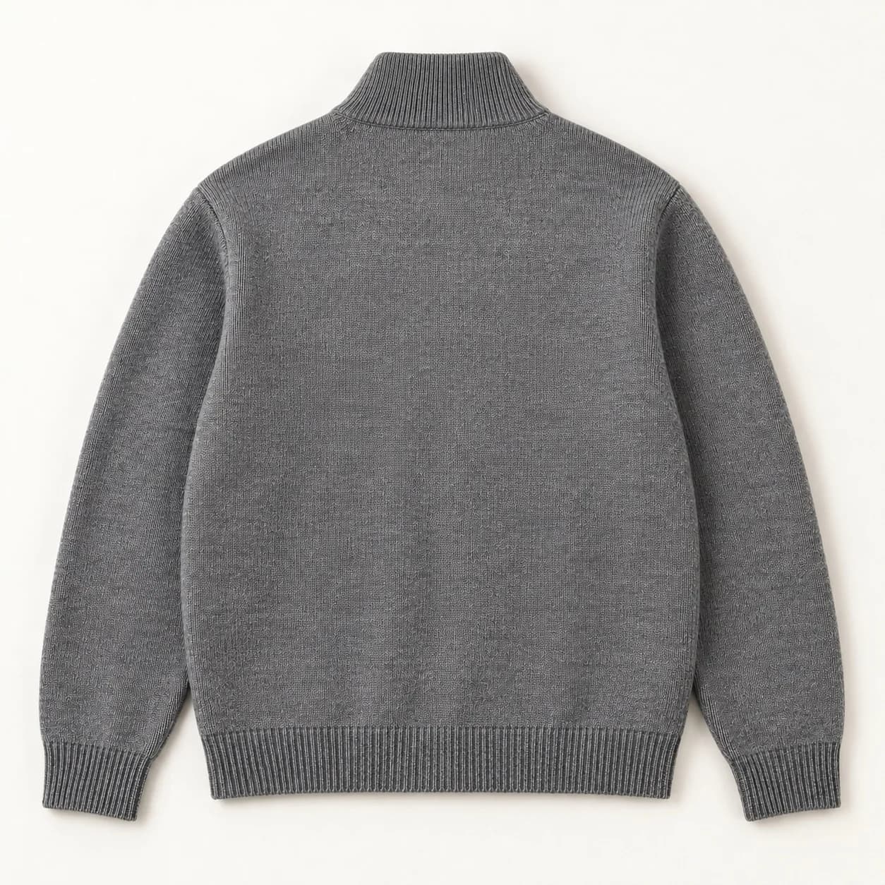 Men's Nylon-Pocket Knit Utility Jacket - back reference (AI development concept)