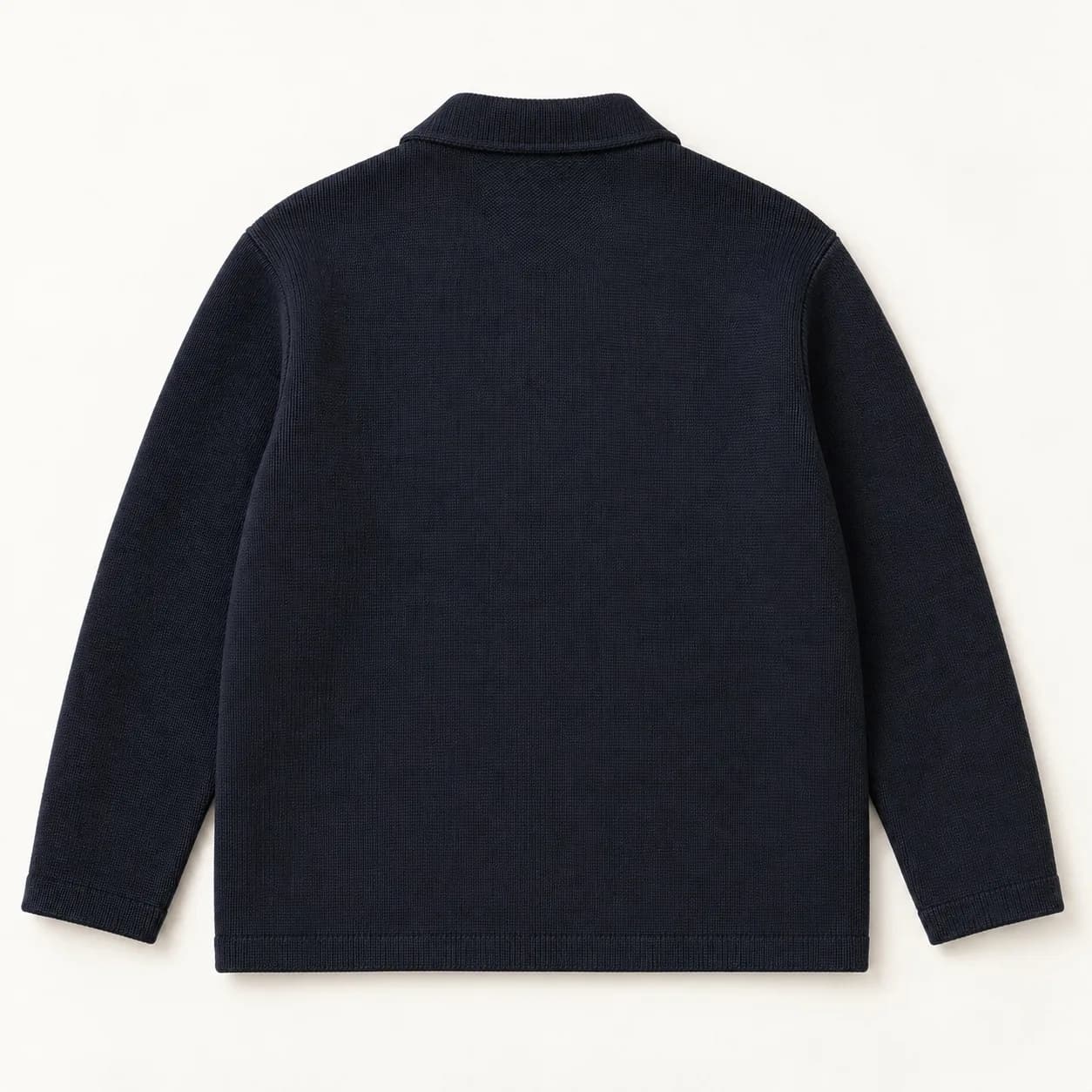 Men's Three-Pocket Knit Chore Jacket - back reference (AI development concept)