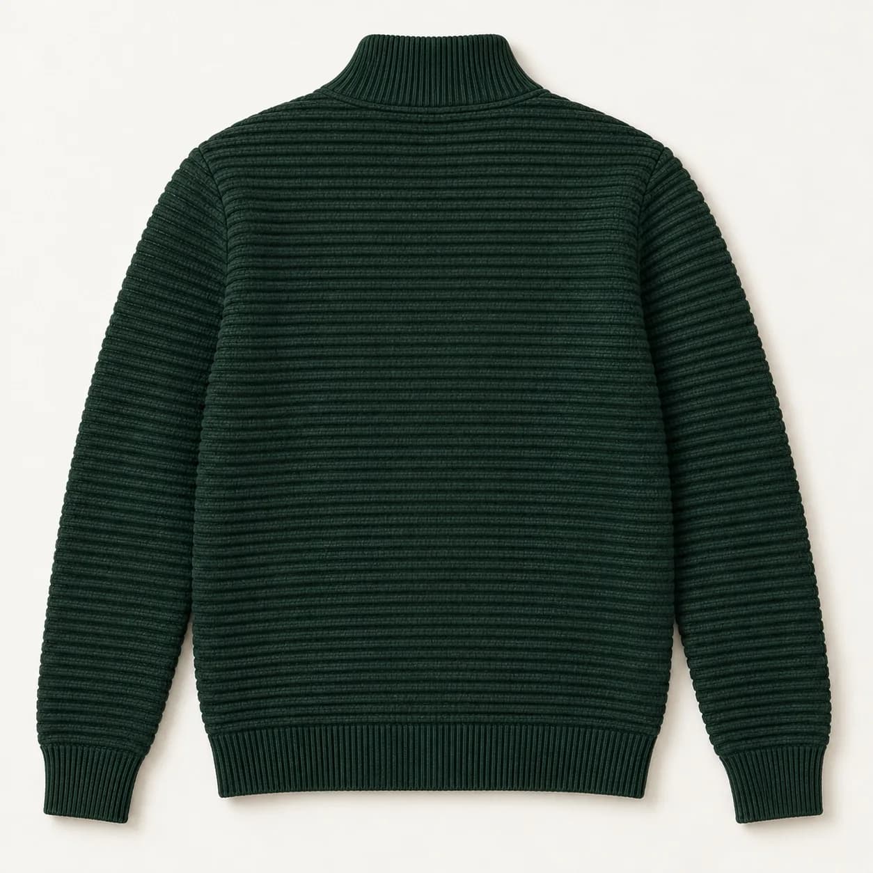 Men's Ottoman-Rib Full-Zip Knit Jacket - back reference (AI development concept)