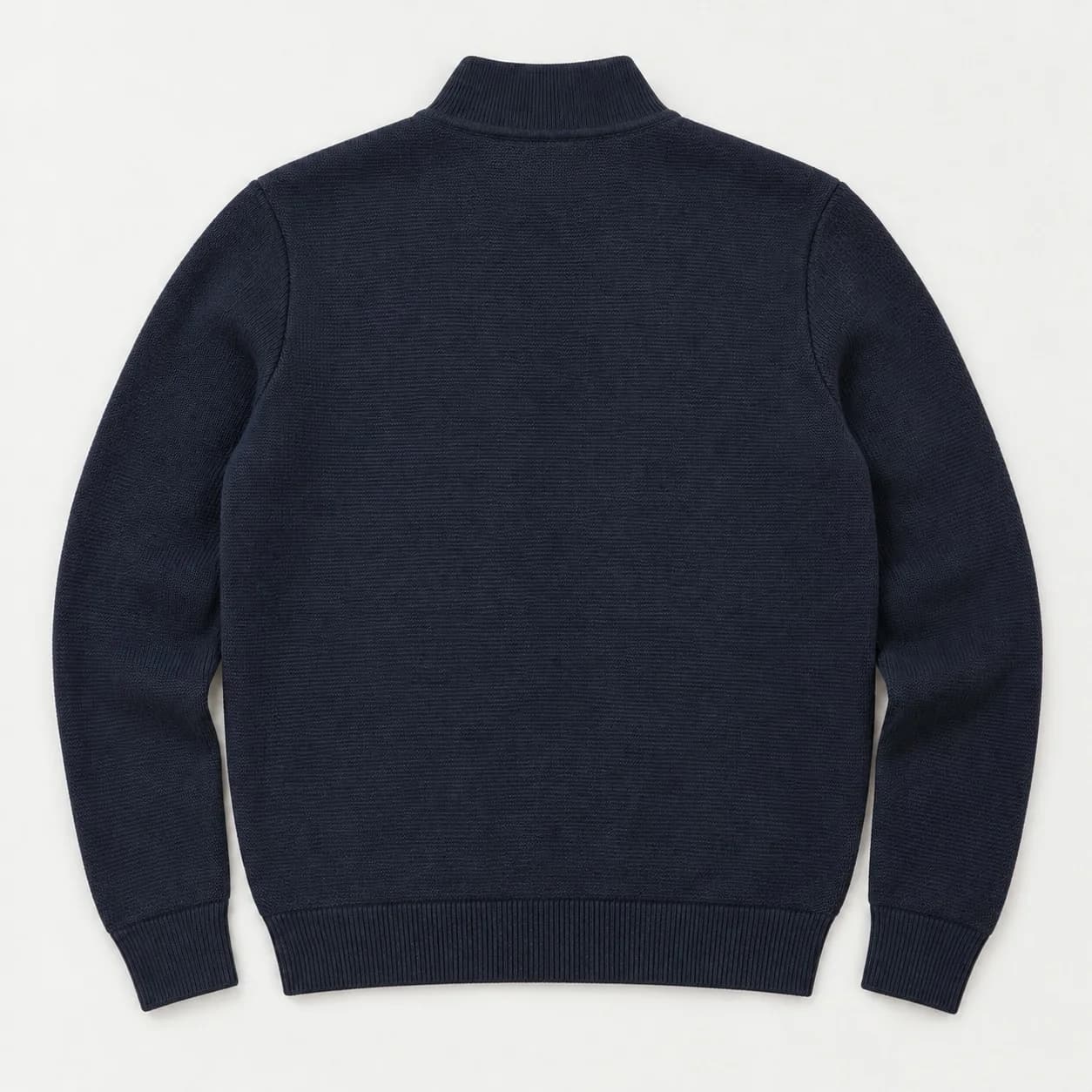 Men's Cotton Knit Harrington Jacket - back reference (AI development concept)