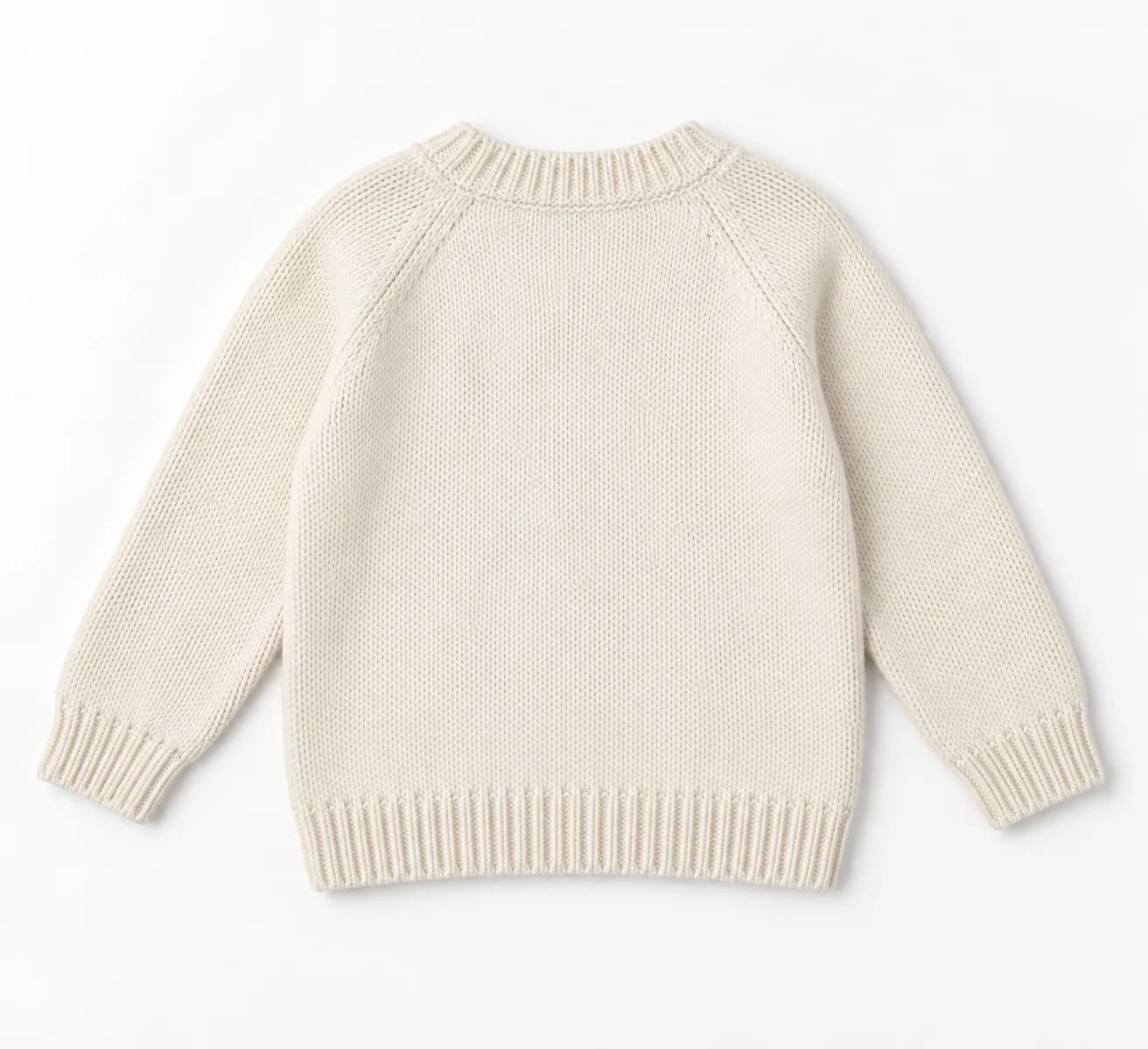 Kids Animal Intarsia Crew Sweater - back reference (AI development concept)