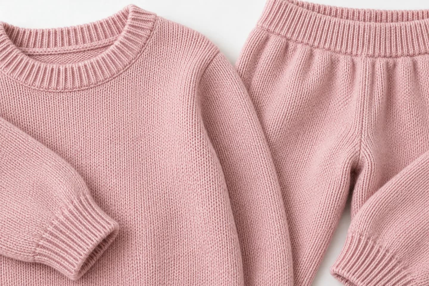 Kids Knit Crew and Jogger Set - texture reference (AI development concept)
