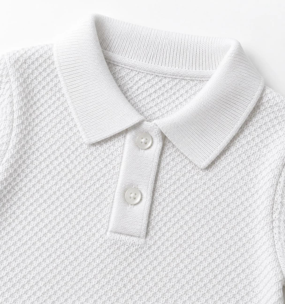 Kids Cotton Short-Sleeve Knit Polo - trim reference (AI development concept)
