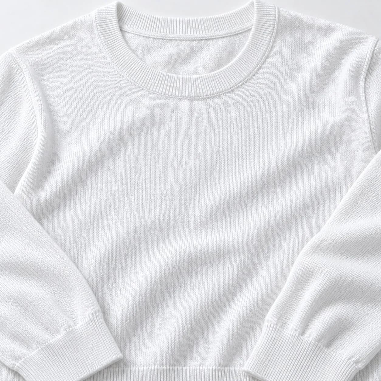 Mens Cotton-Silk Long-Sleeve Knit Tee - texture reference (AI development concept)
