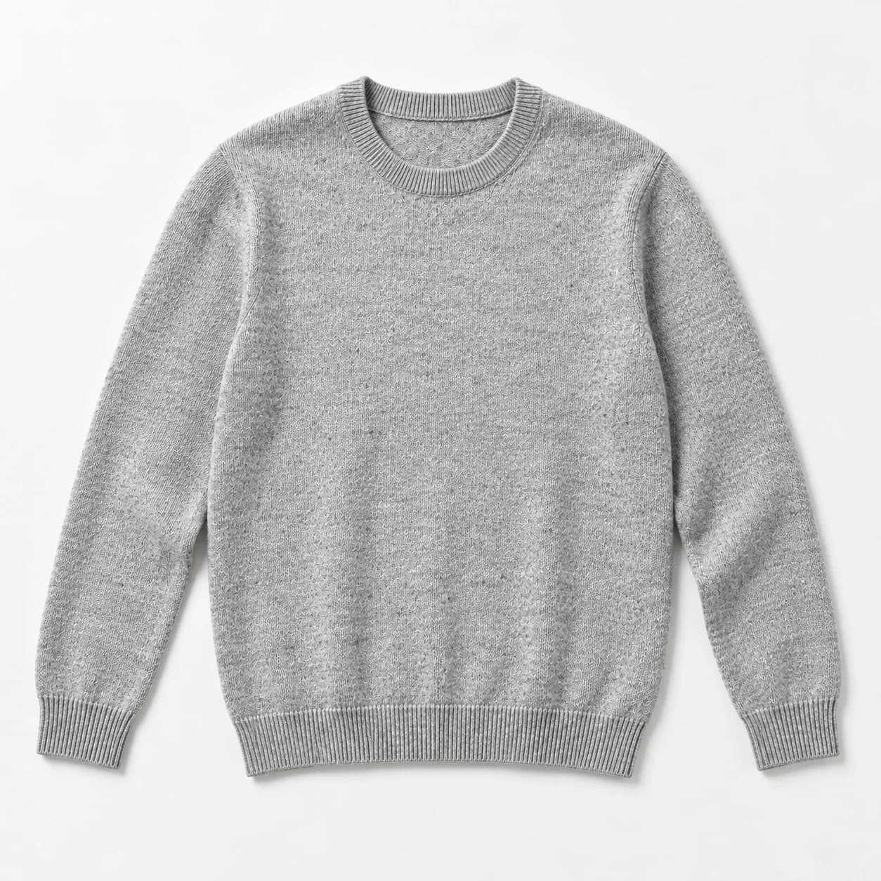 Mens Recycled-Cotton Crew Development - texture reference (AI development concept)