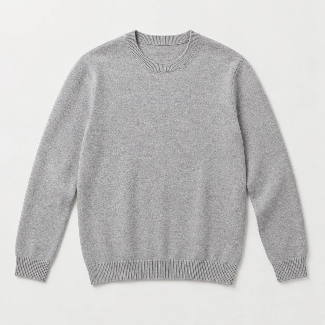Mens Recycled-Cotton Crew Development - front reference (AI development concept)