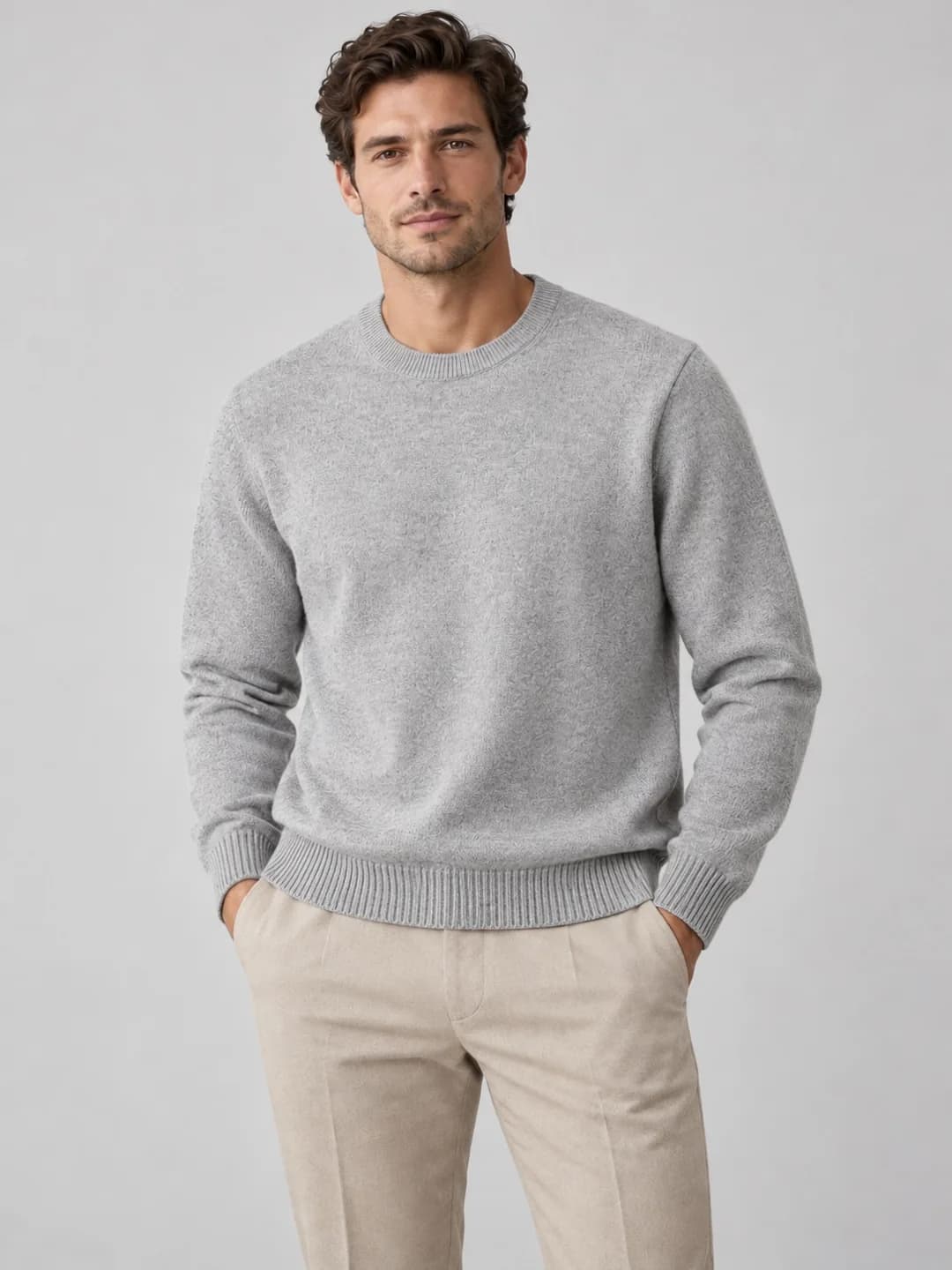 Mens Recycled-Cotton Crew Development - model or use reference (AI development concept)